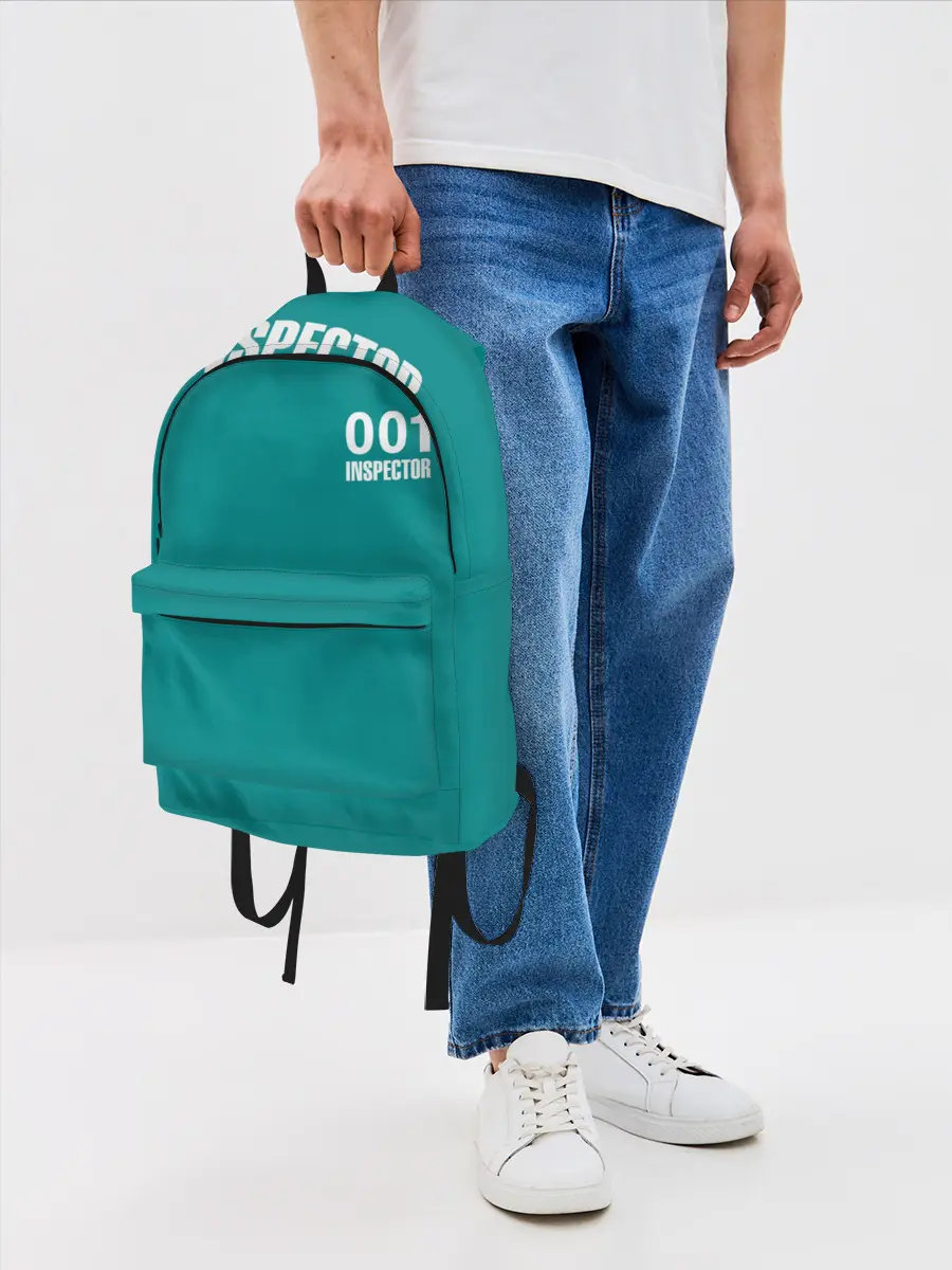 Рюкзак джинсовый / Игра в кальмара: инспектор 001