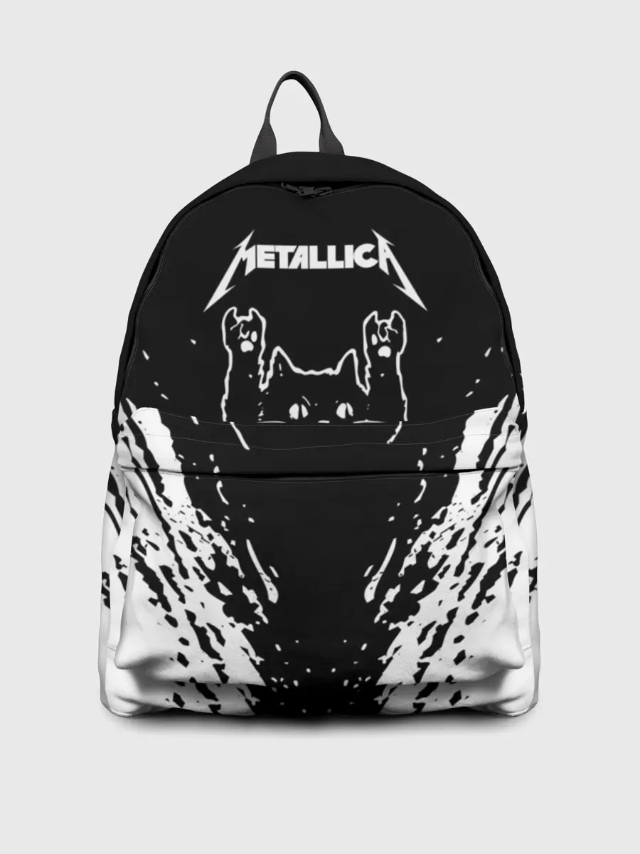 Рюкзак джинсовый / Мяуталлика / Meowtallica.