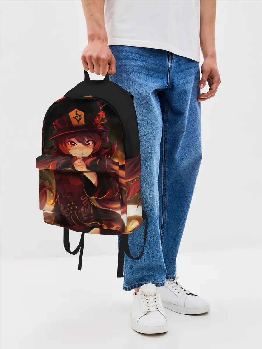 Рюкзак джинсовый / Genshin Impact, Hu Tao