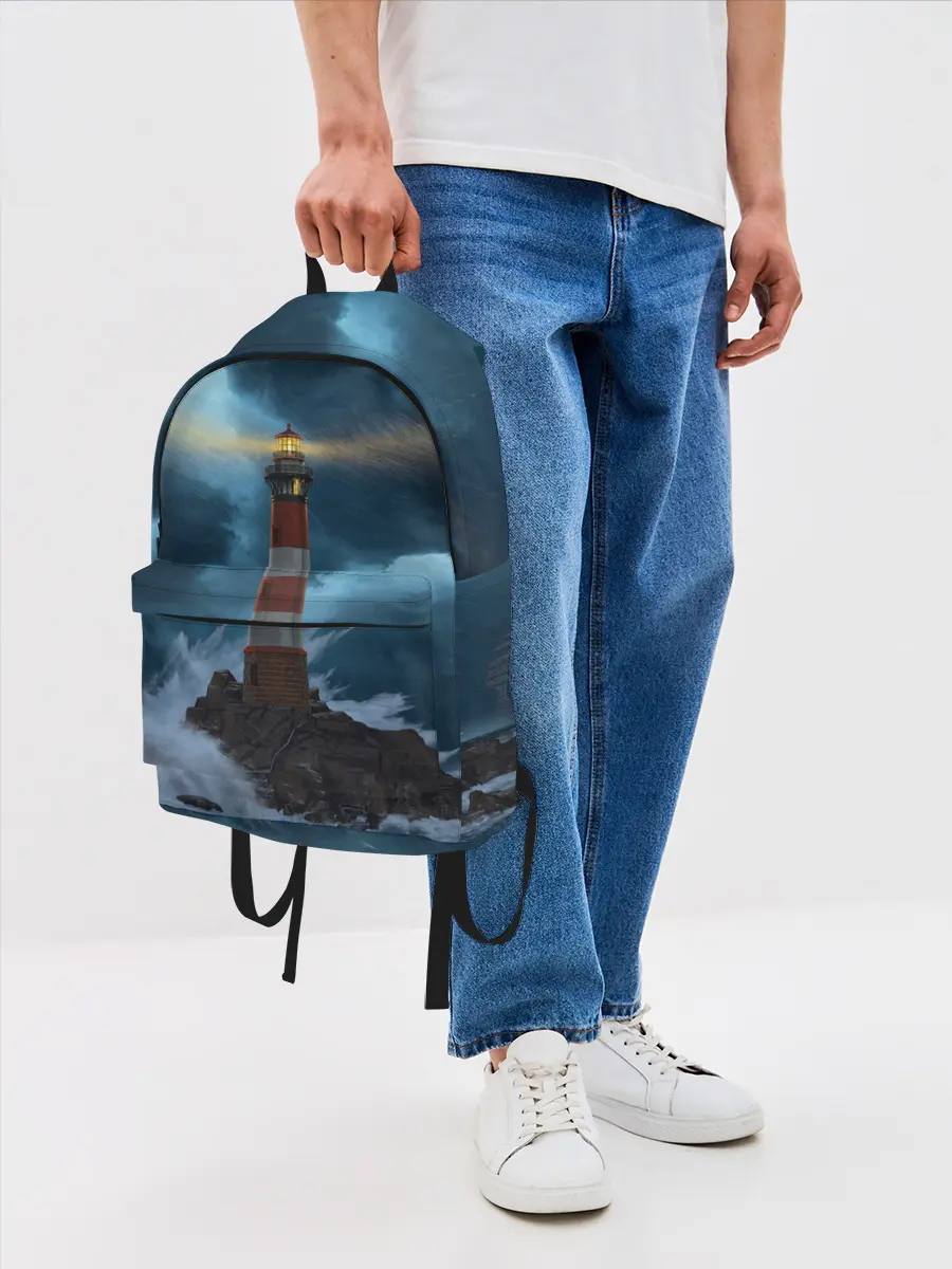 Рюкзак джинсовый / НОЧНОЙ МАЯК