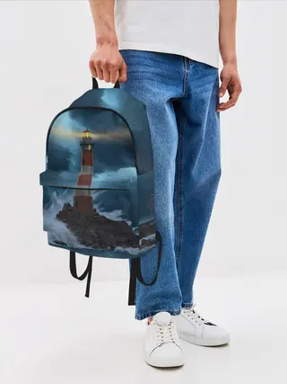 Рюкзак джинсовый / НОЧНОЙ МАЯК