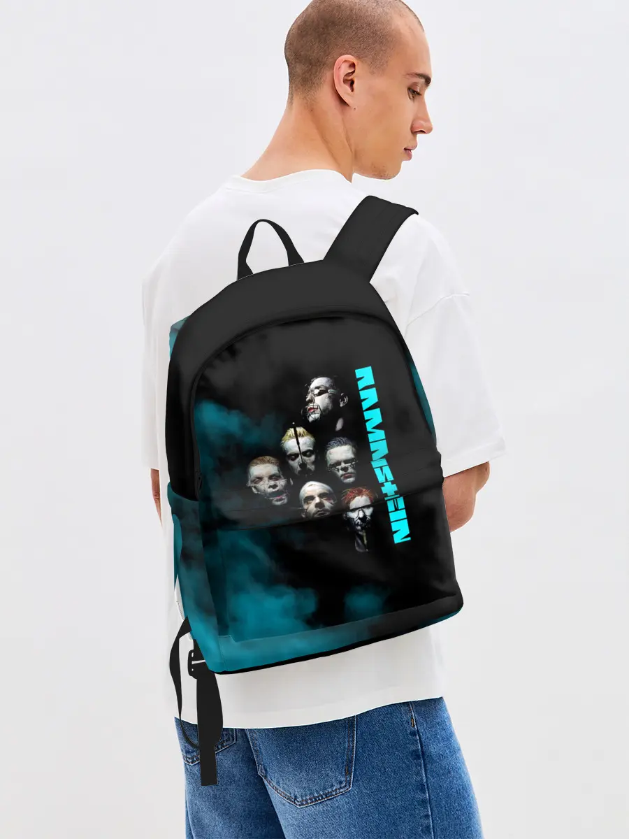 Рюкзак джинсовый / Группа Rammstein