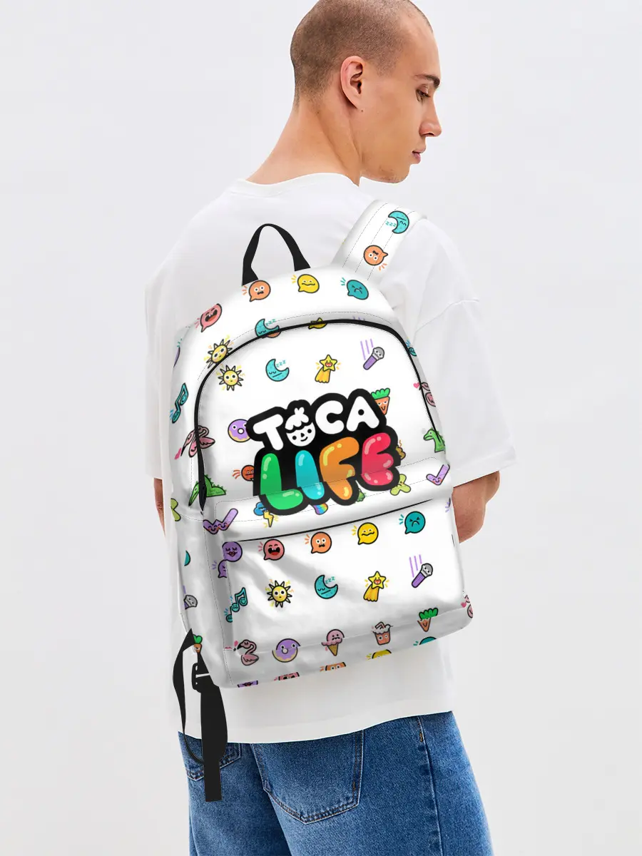 Рюкзак джинсовый / Логотип | Toca Boca | Тока Бока