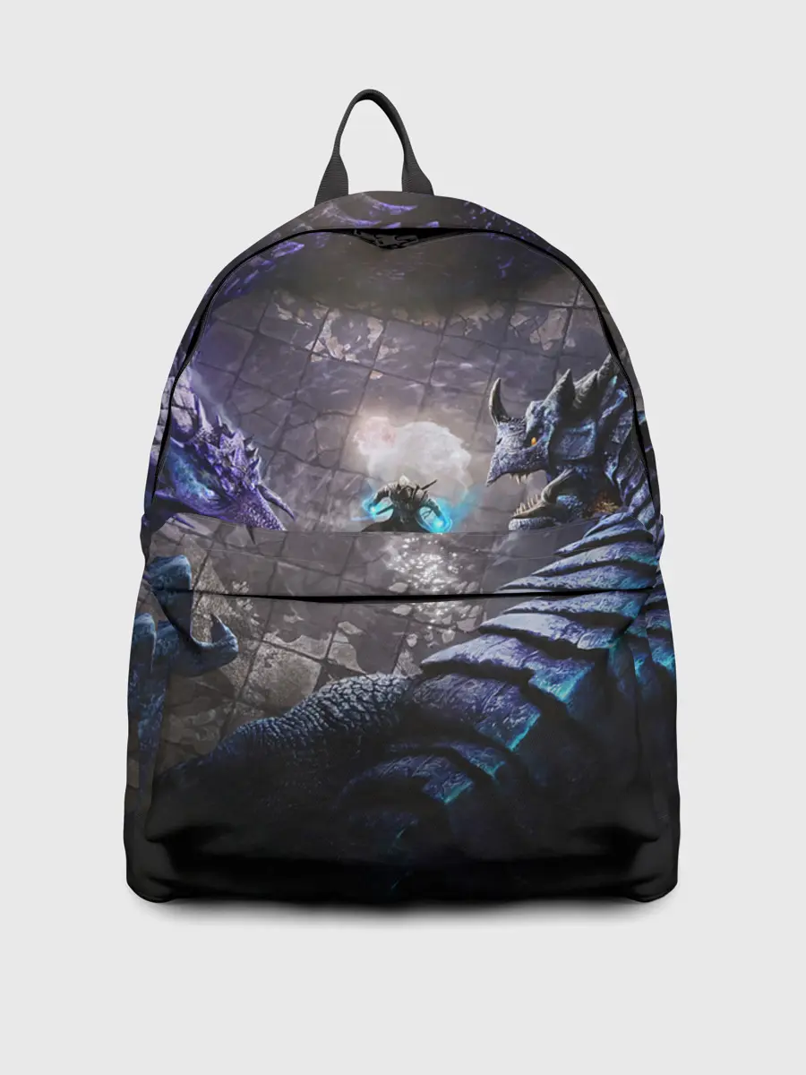 Рюкзак джинсовый / В окружении драконов