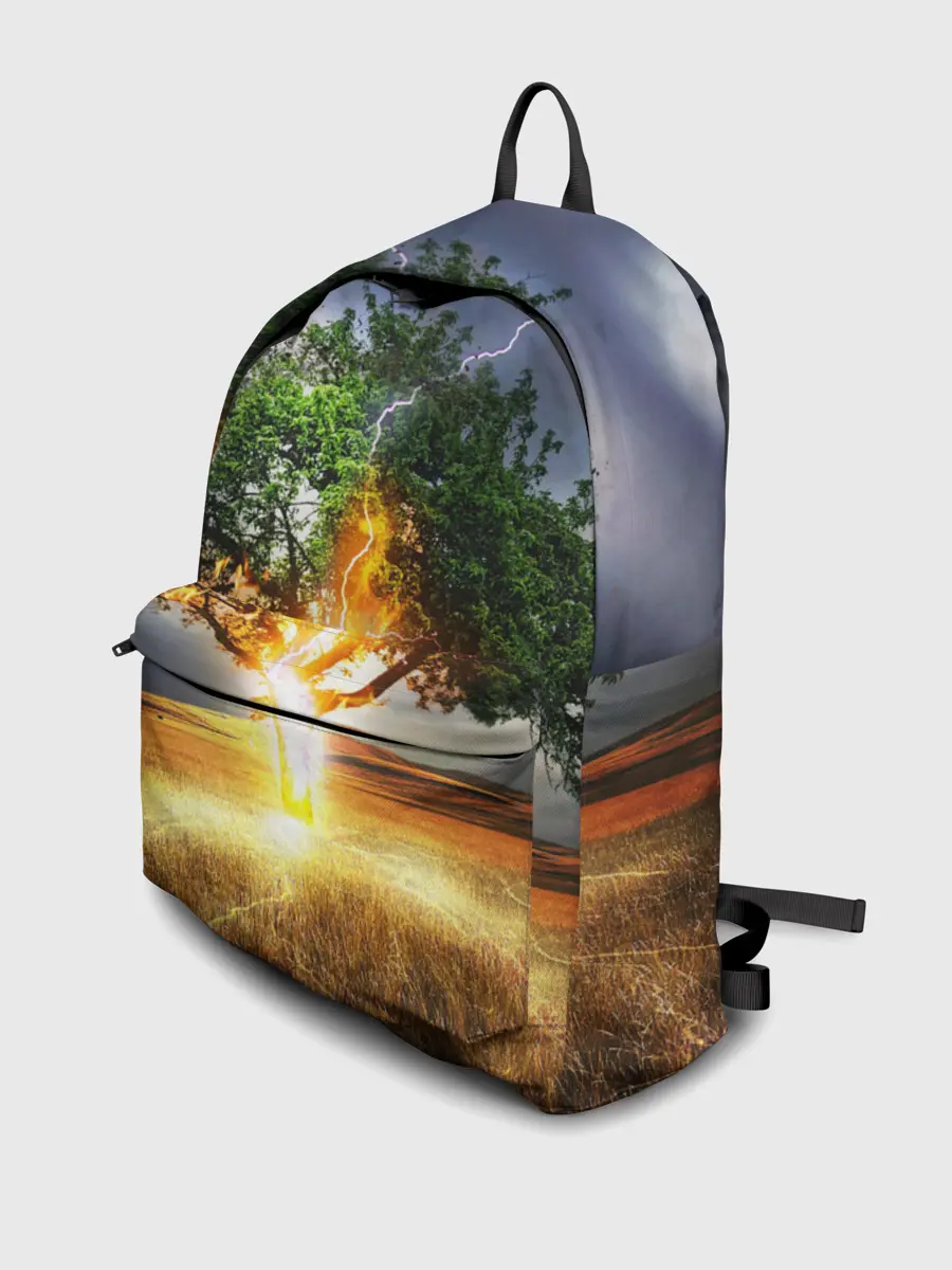 Рюкзак джинсовый / Удар молнией