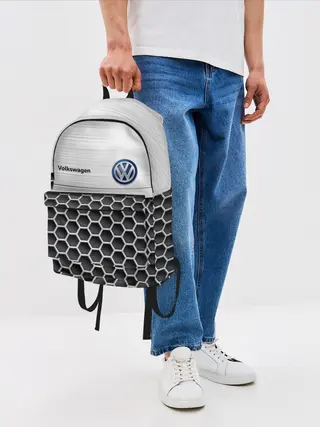 Рюкзак джинсовый / Volkswagen | Стальная решетка