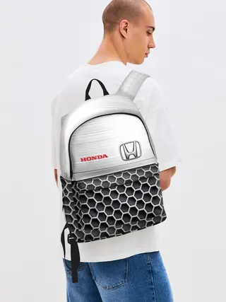 Рюкзак джинсовый / HONDA | Стальная решетка