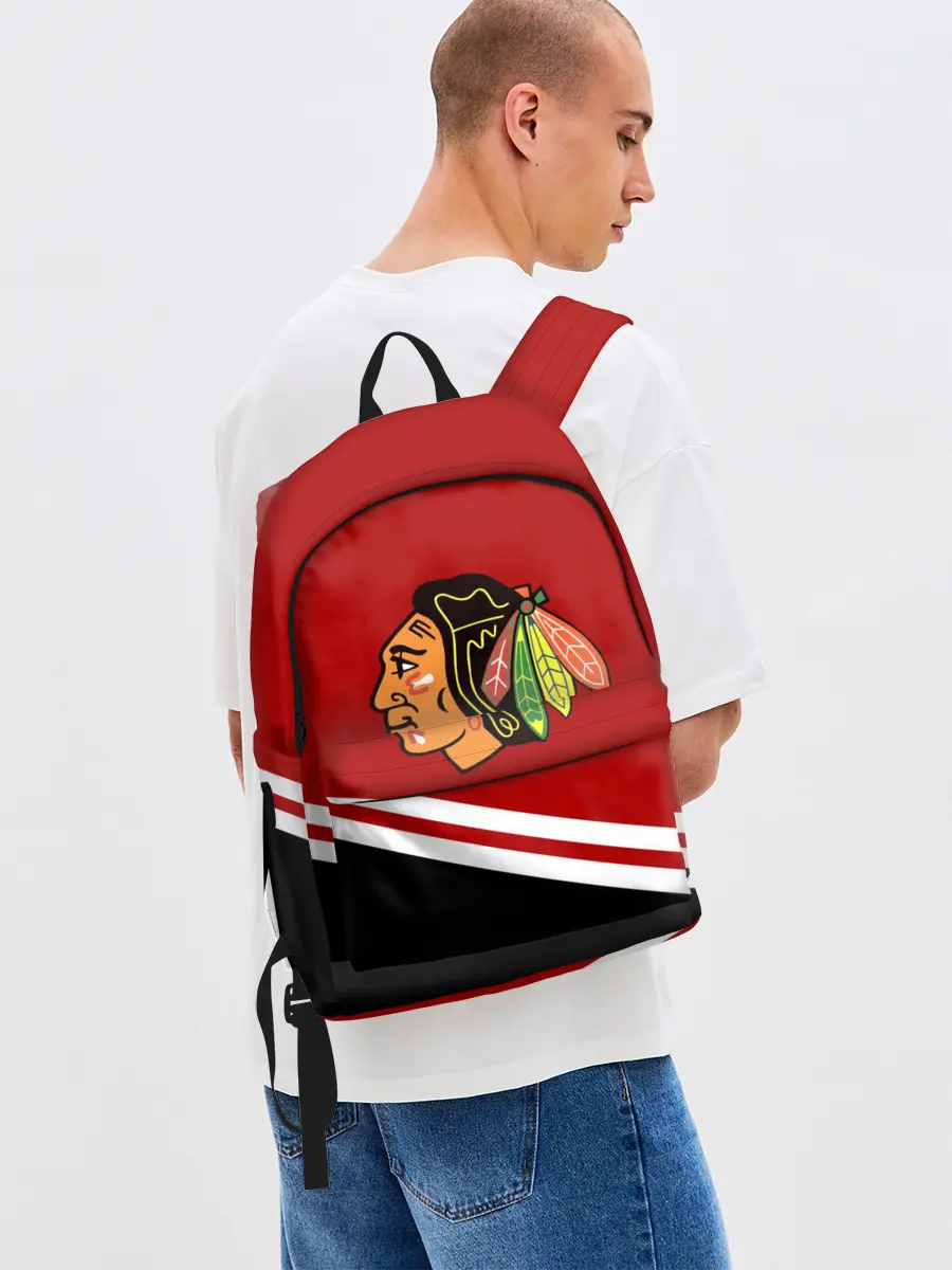 Рюкзак джинсовый / Chicago Blackhawks, NHL