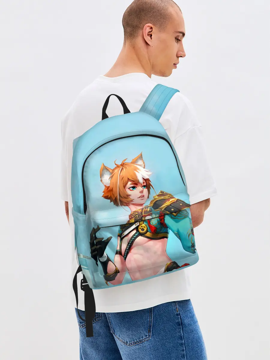 Рюкзак джинсовый / Горо Genshin Impact