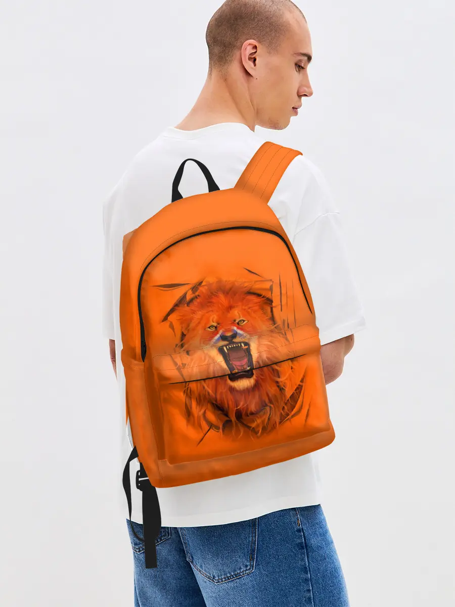 Рюкзак джинсовый / ЛЕВ СКВОЗЬ ТКАНЬ