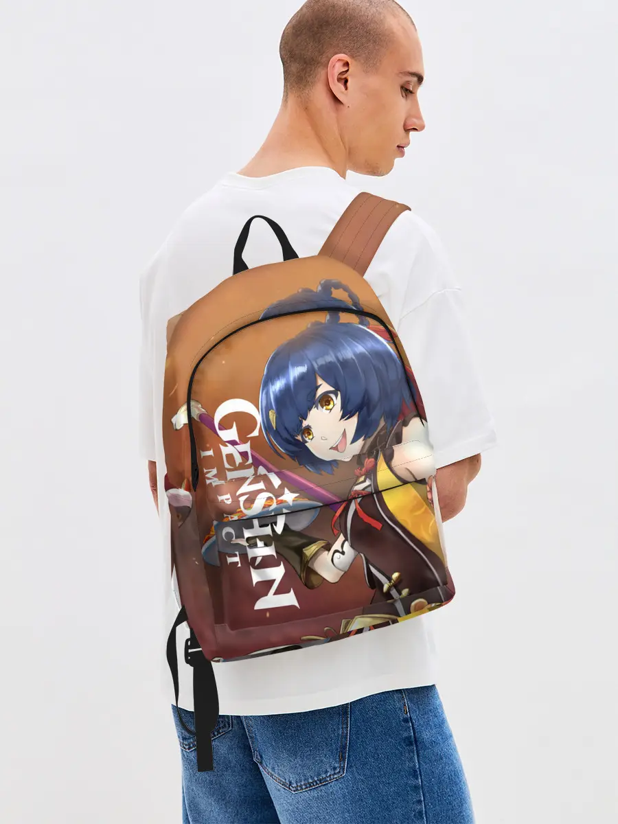 Рюкзак джинсовый / Genshin Impact: Сяо Лин.