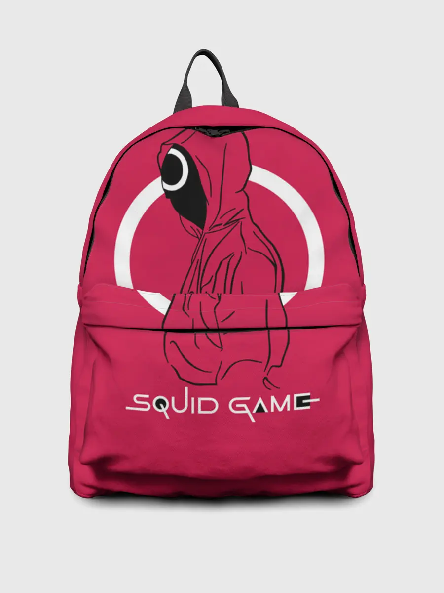 Рюкзак джинсовый / Игра в кальмара: стражник круг