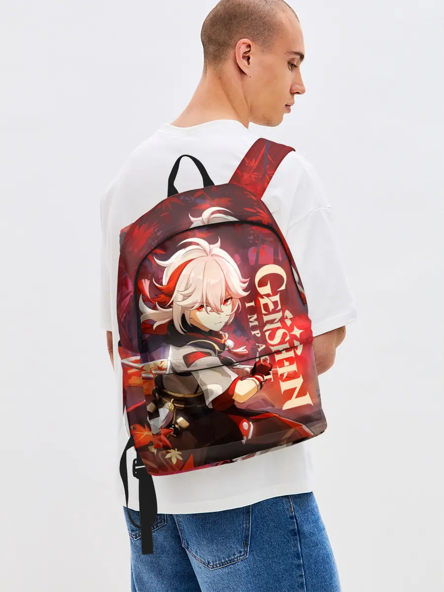 Рюкзак джинсовый / Геншин импакт: Кадзуха