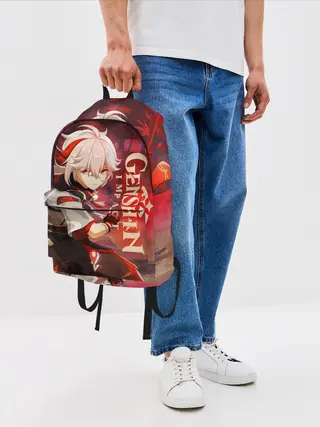 Рюкзак джинсовый / Геншин импакт: Кадзуха