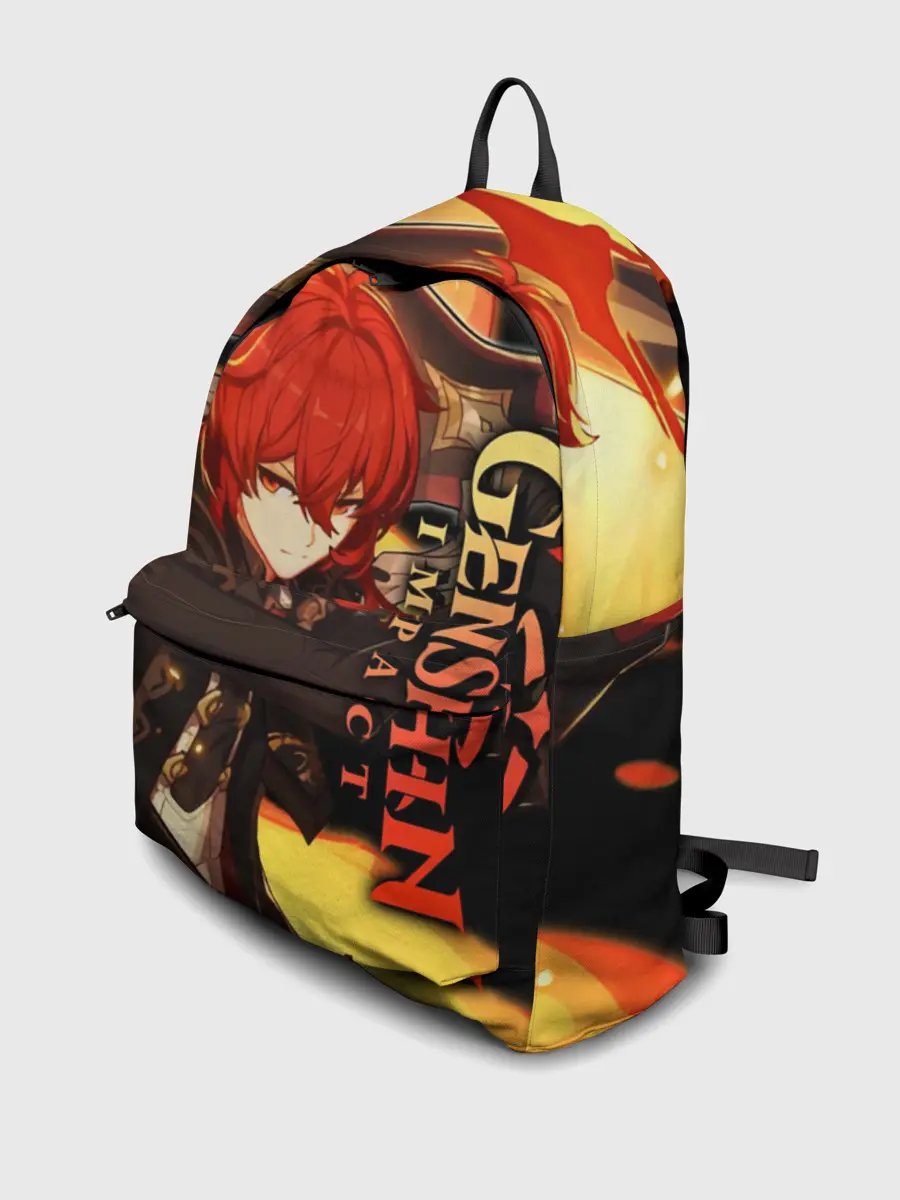 Рюкзак джинсовый / Геншин импакт: Дилюк