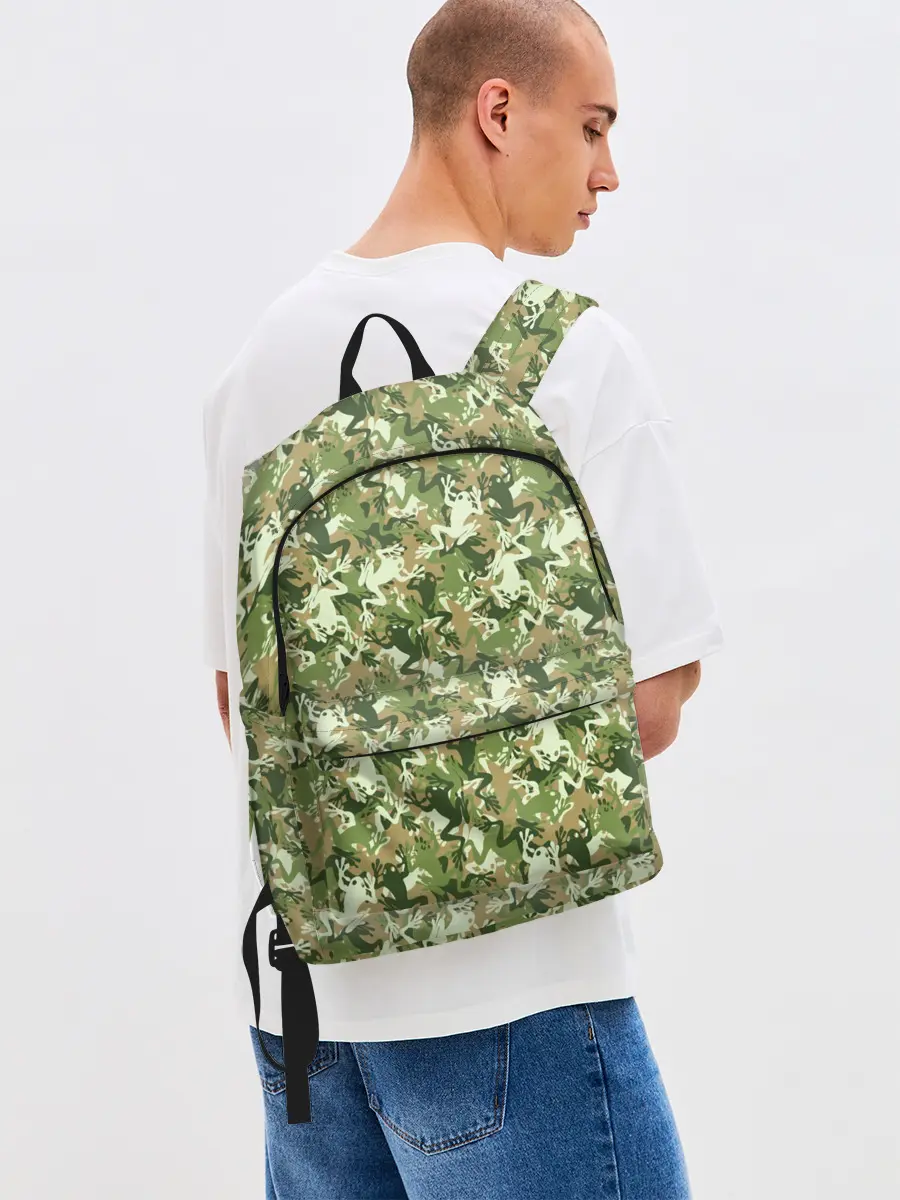 Рюкзак джинсовый / Лягушки