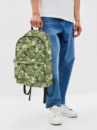 Рюкзак джинсовый / Лягушки