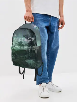Рюкзак джинсовый / Chernobylite игровой арт