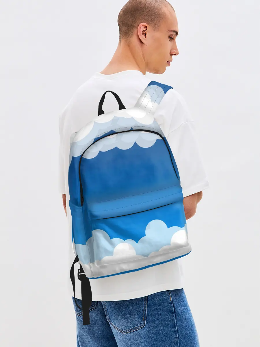 Рюкзак джинсовый / Полёт в облаках