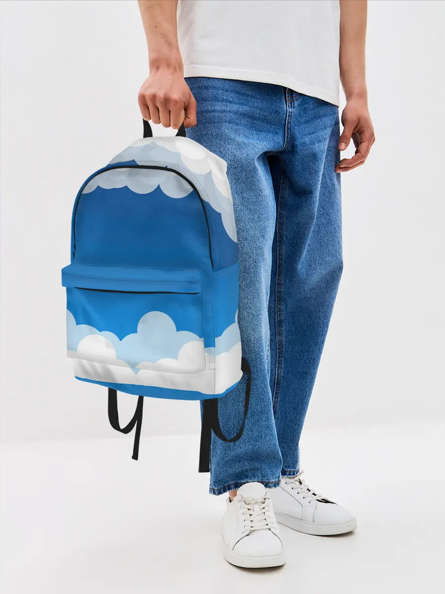 Рюкзак джинсовый / Полёт в облаках