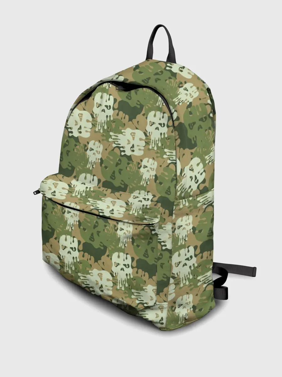 Рюкзак джинсовый / Силуэты Черепов