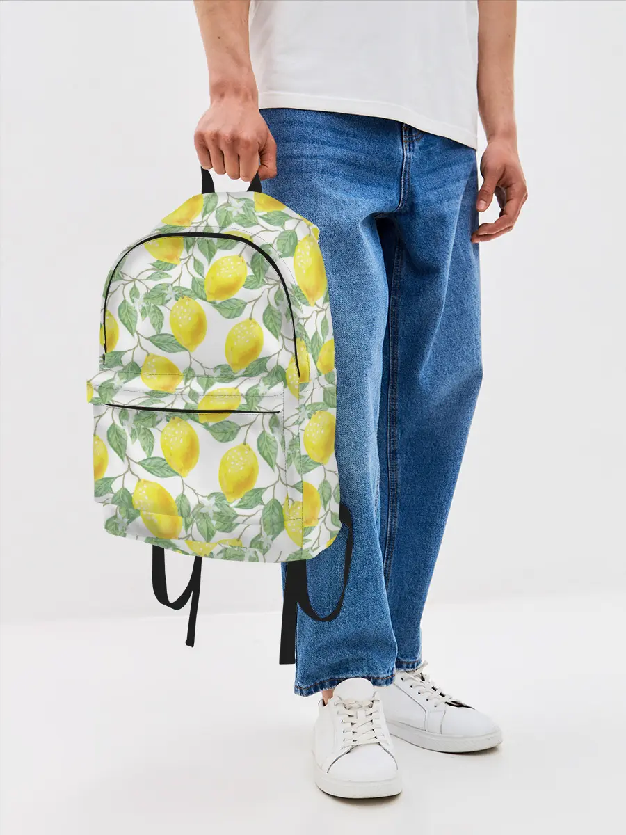 Рюкзак джинсовый / Лимоны 3d