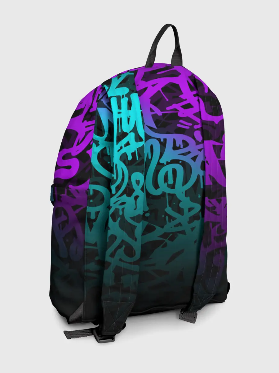 Рюкзак джинсовый / НЕОНОВОЕ ГРАФФИТИ / NEON