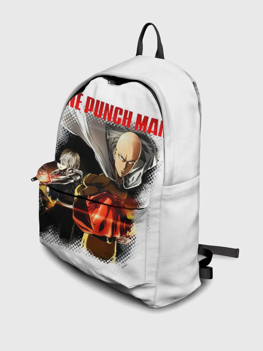 Рюкзак джинсовый / Сайтама и Генос One Punch-Man