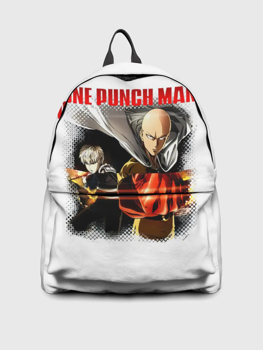 Рюкзак джинсовый / Сайтама и Генос One Punch-Man