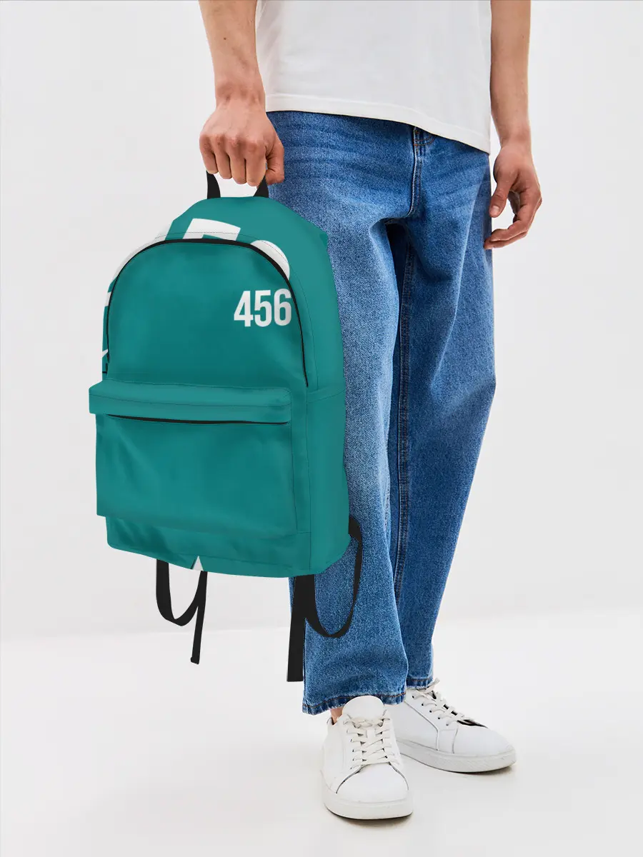 Рюкзак джинсовый / Игра в кальмара: Сон Ки Хун 456