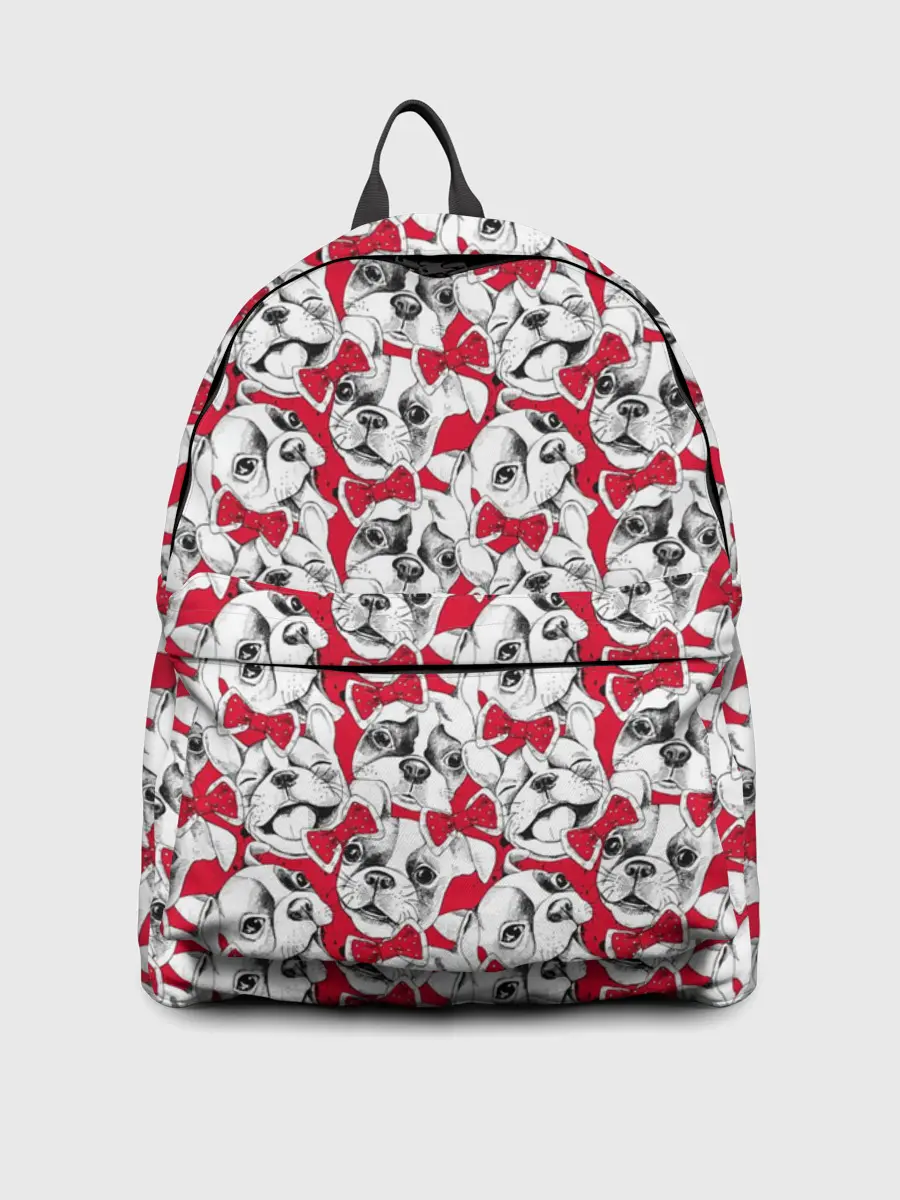 Рюкзак джинсовый / Французский Бульдог