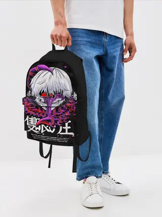 Рюкзак джинсовый / Токийский гуль: Кен Канеки