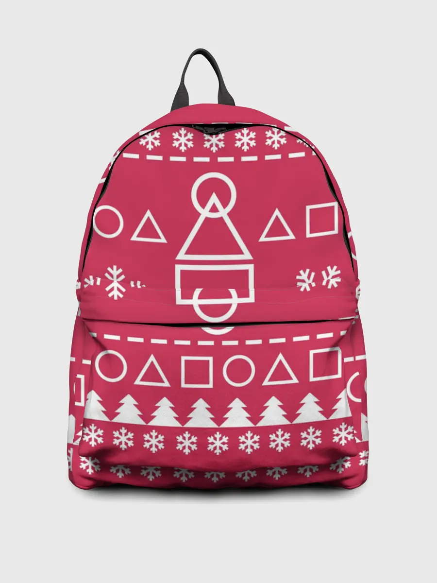 Рюкзак джинсовый / Новогодний Ojingeo geim.