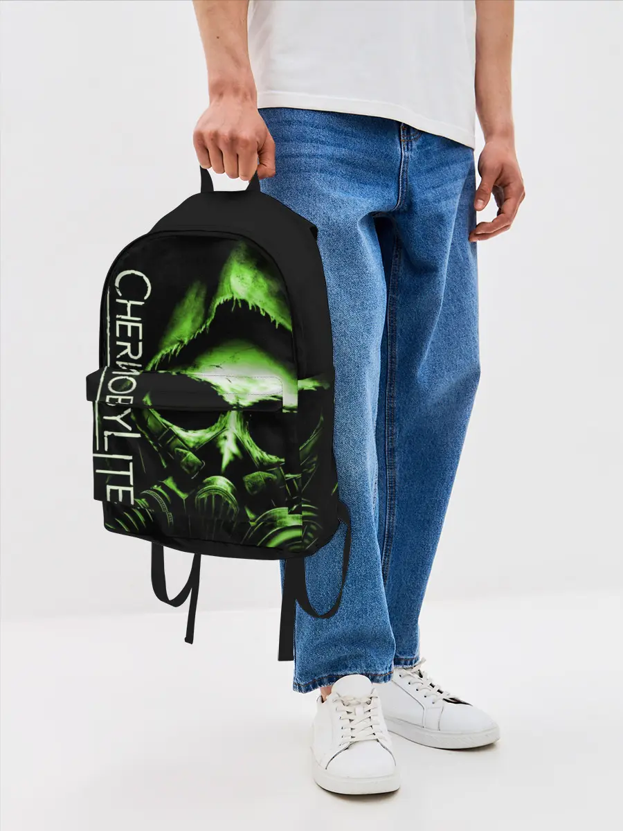 Рюкзак джинсовый / Chernobylite, Чёрный сталкер