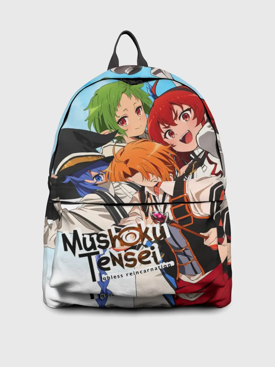 Рюкзак джинсовый / Реинкарнация безработного главные герои