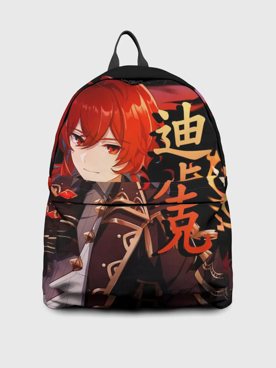 Рюкзак джинсовый / Genshin Impact - Дилюк