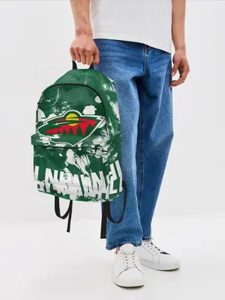 Рюкзак джинсовый / Minnesota Wild, Миннесота Уайлд