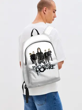 Рюкзак джинсовый / Участники группы My Chemical Romance