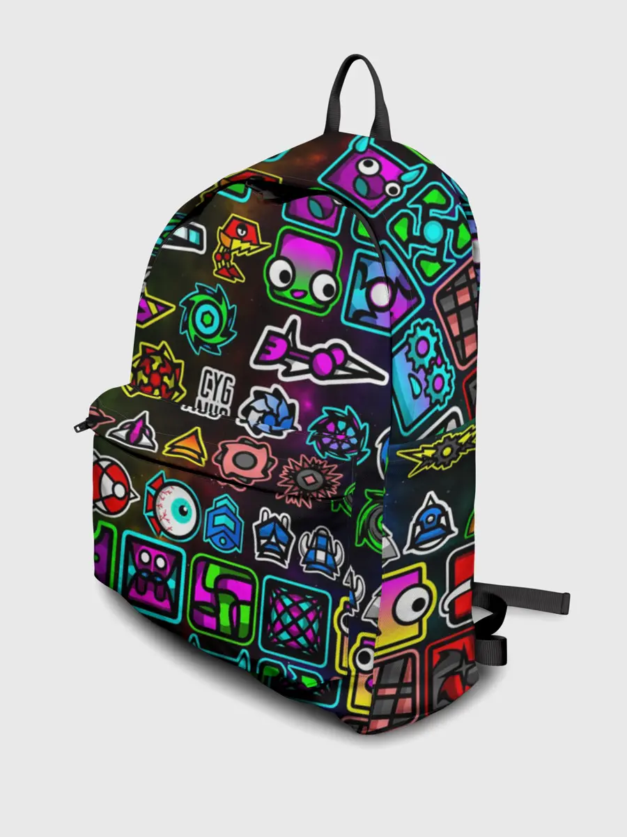 Рюкзак джинсовый / GEOMETRY DASH ГЕРОИ