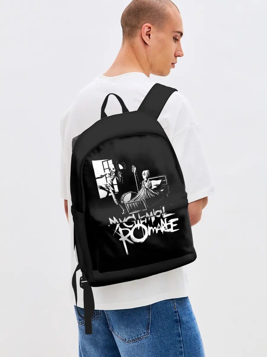Рюкзак джинсовый / My Chemical Romance уходящий в окно