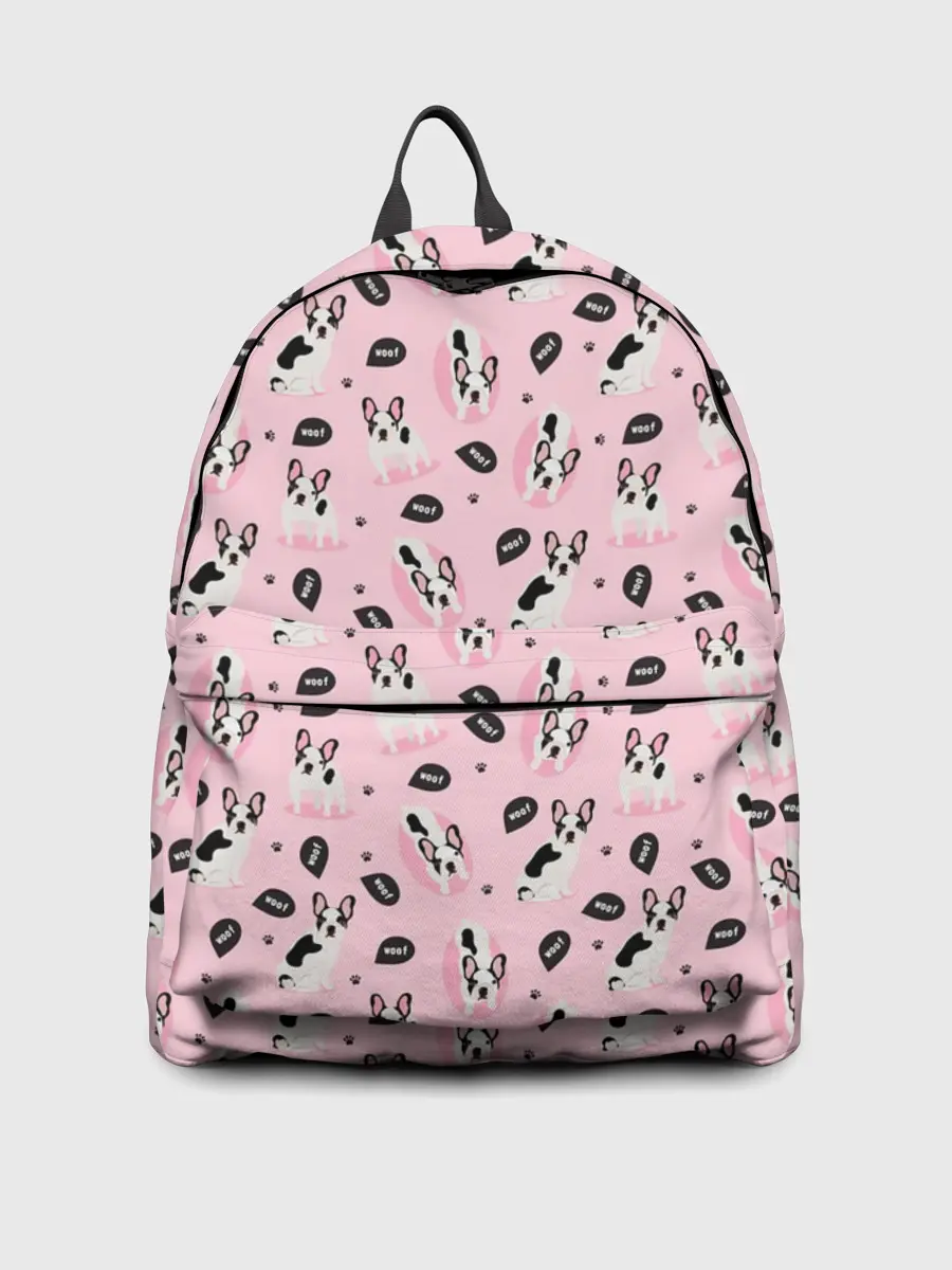 Рюкзак джинсовый / Бульдог Французский