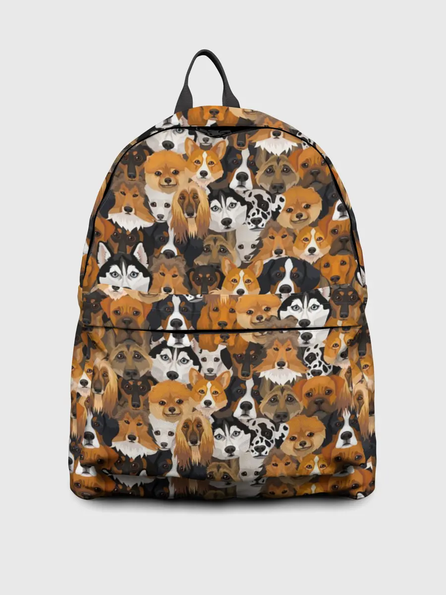 Рюкзак джинсовый / Разные Собаки