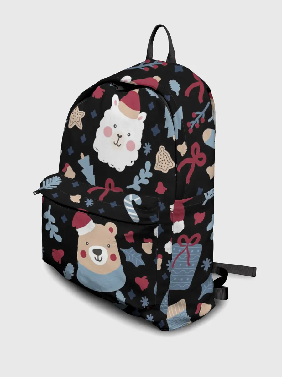 Рюкзак джинсовый / Забавный Новый Год