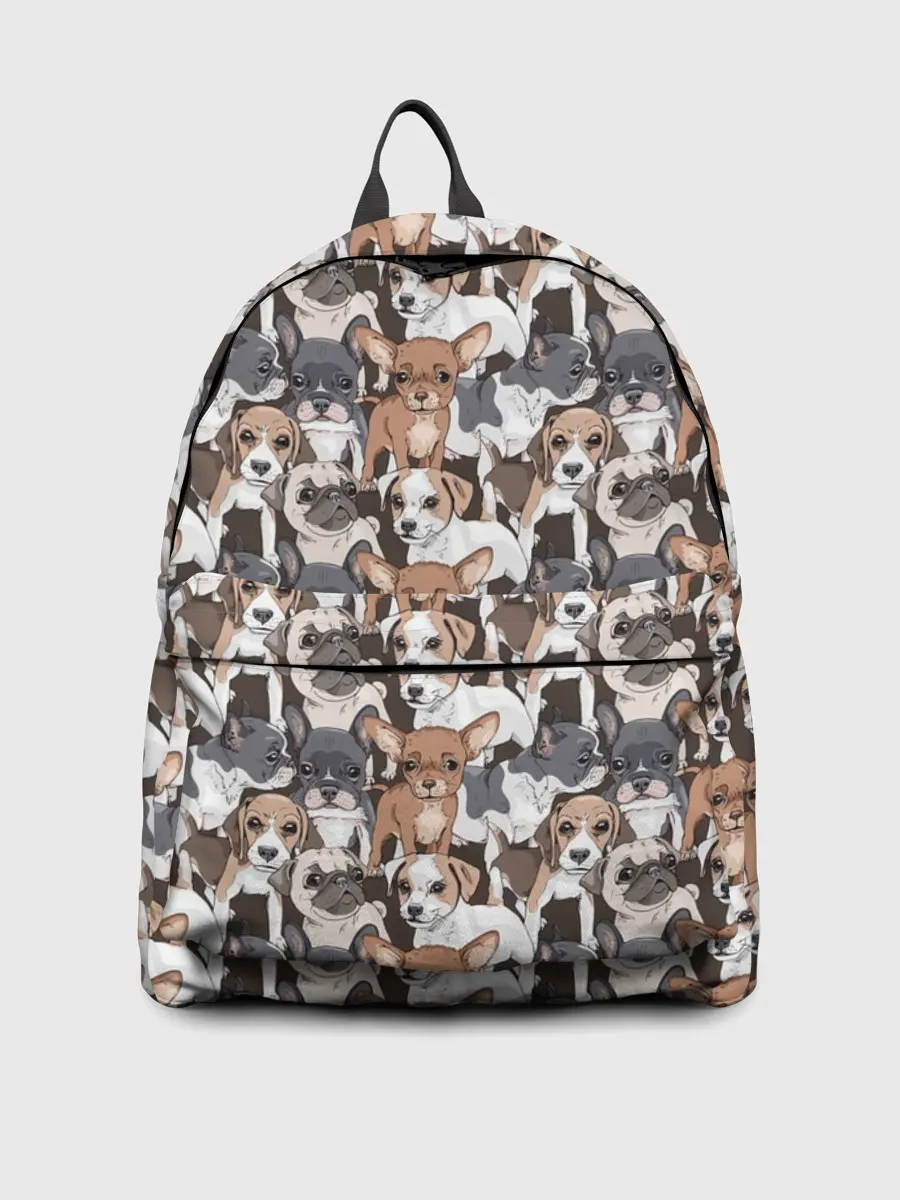 Рюкзак джинсовый / Щенки Разных Пород