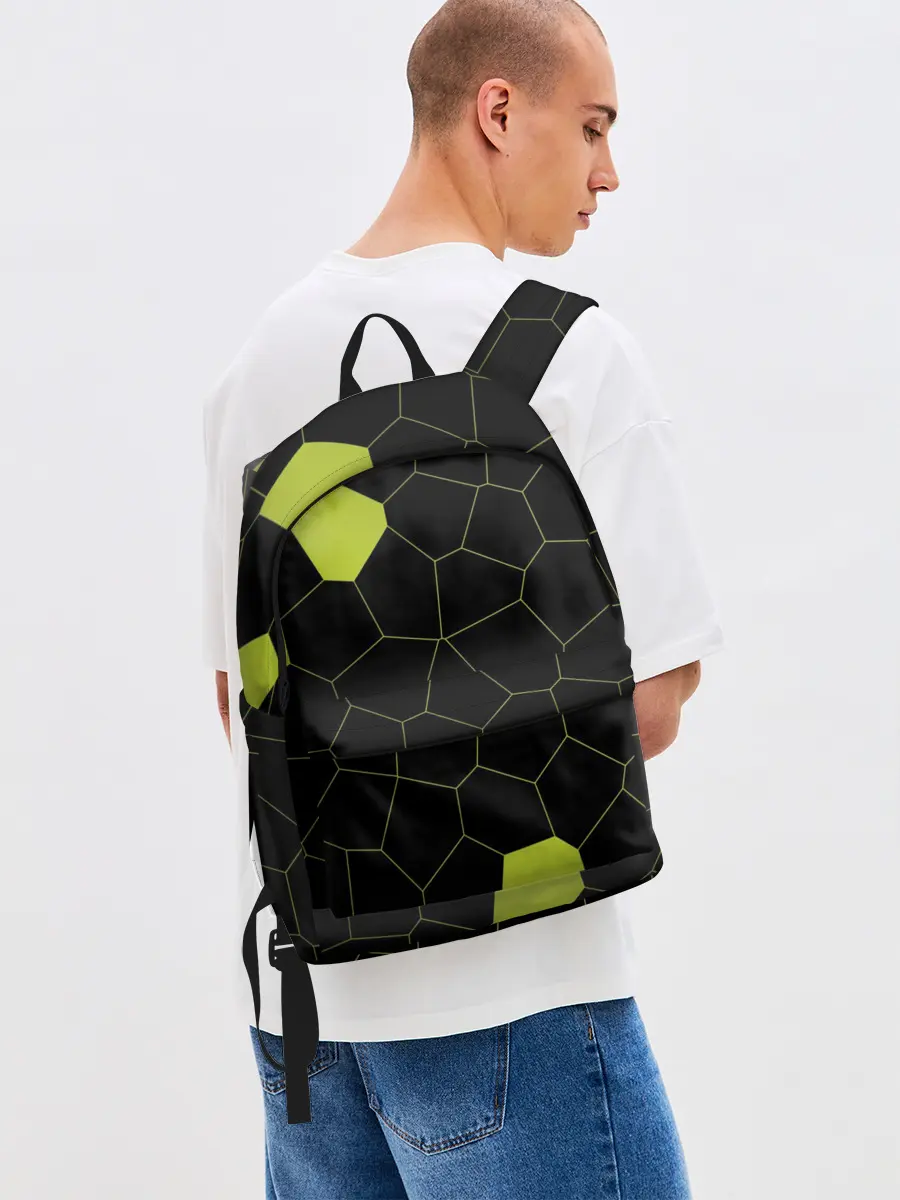 Рюкзак джинсовый / Кожа рептилии