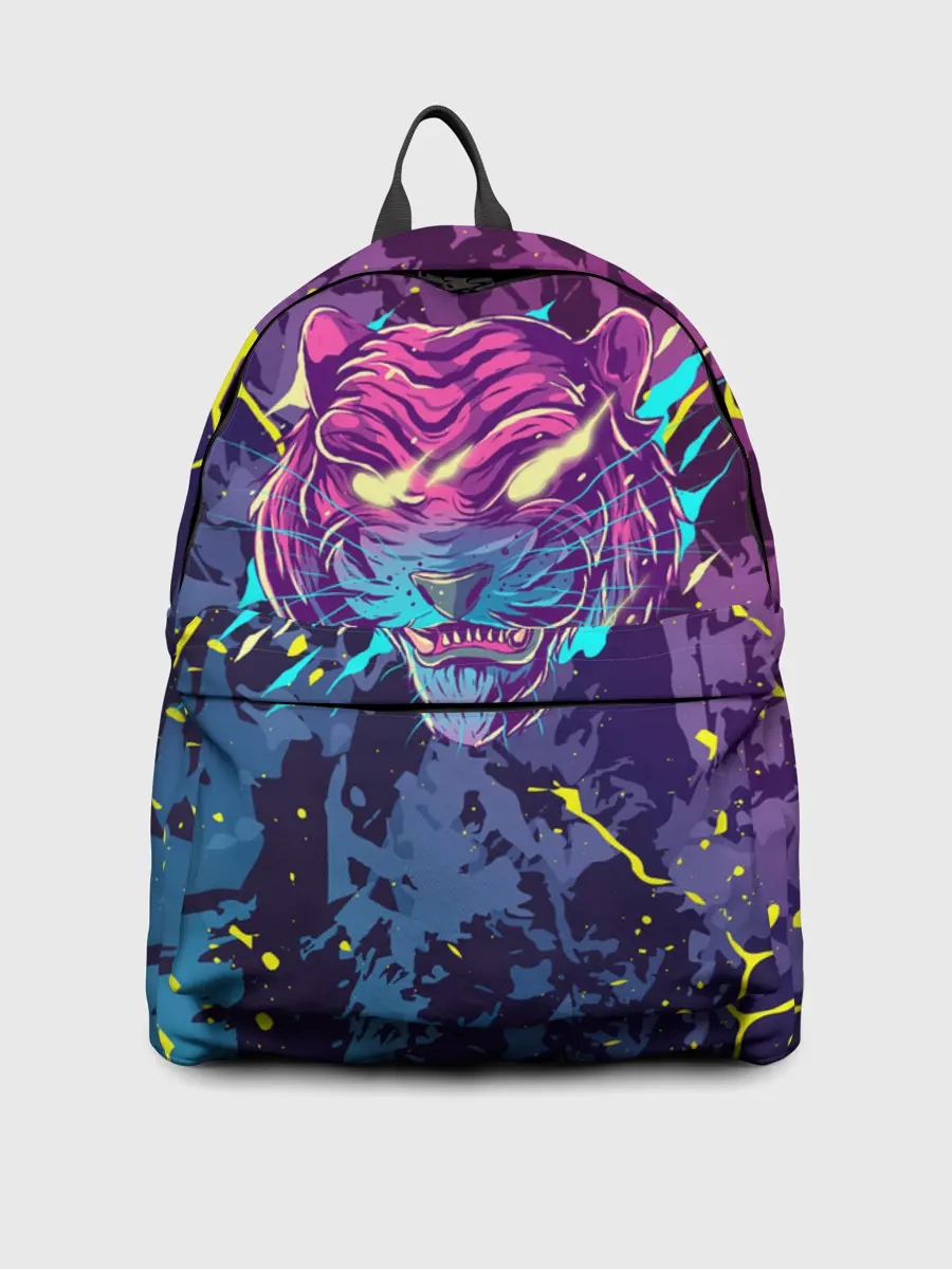 Рюкзак джинсовый / НЕОНОВЫЙ ТИГР / NEON TIGER