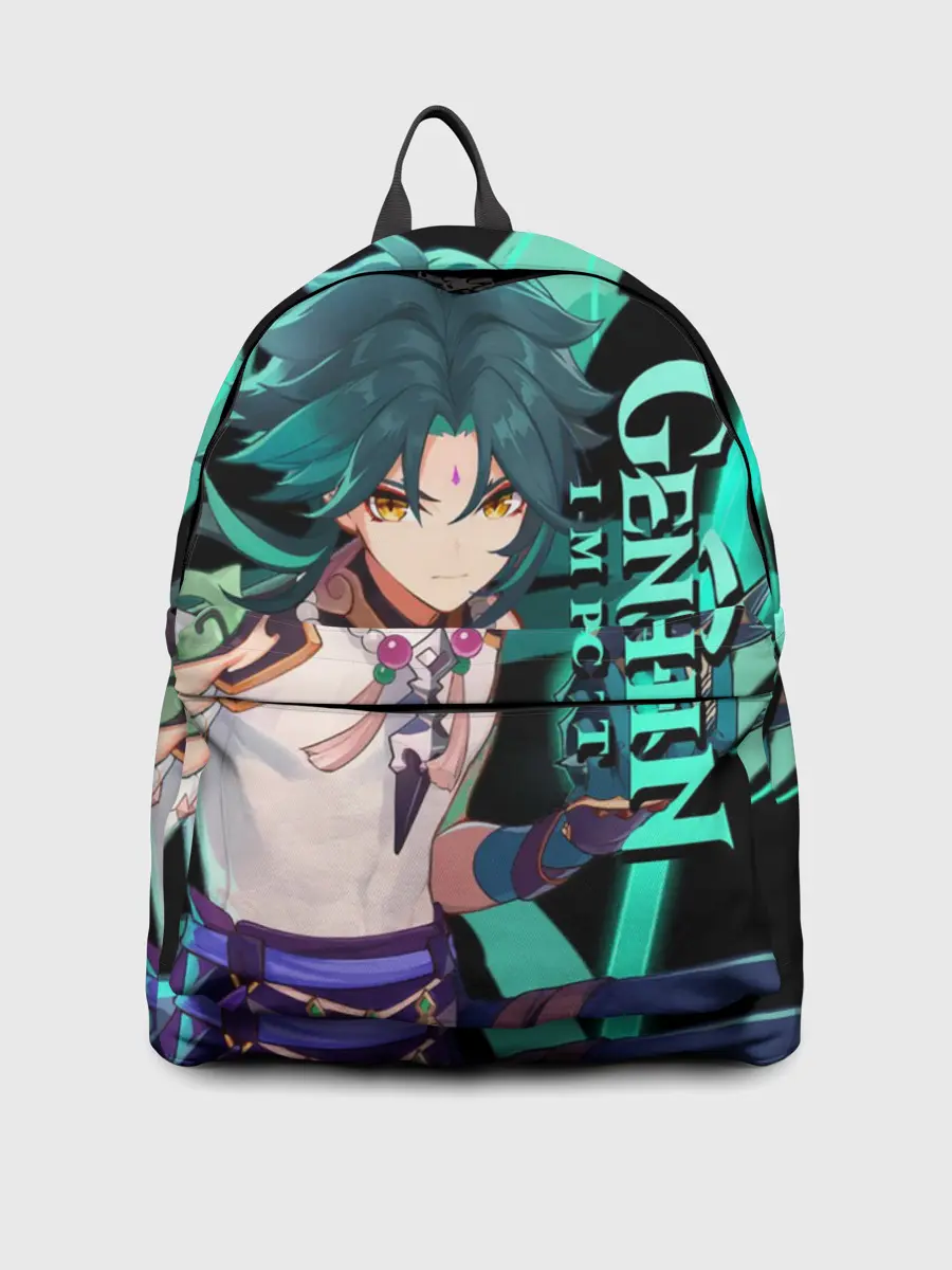 Рюкзак джинсовый / Геншин импакт: Сяо