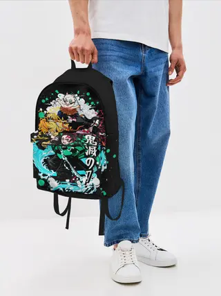 Рюкзак джинсовый / Клинок рассекающий демонов