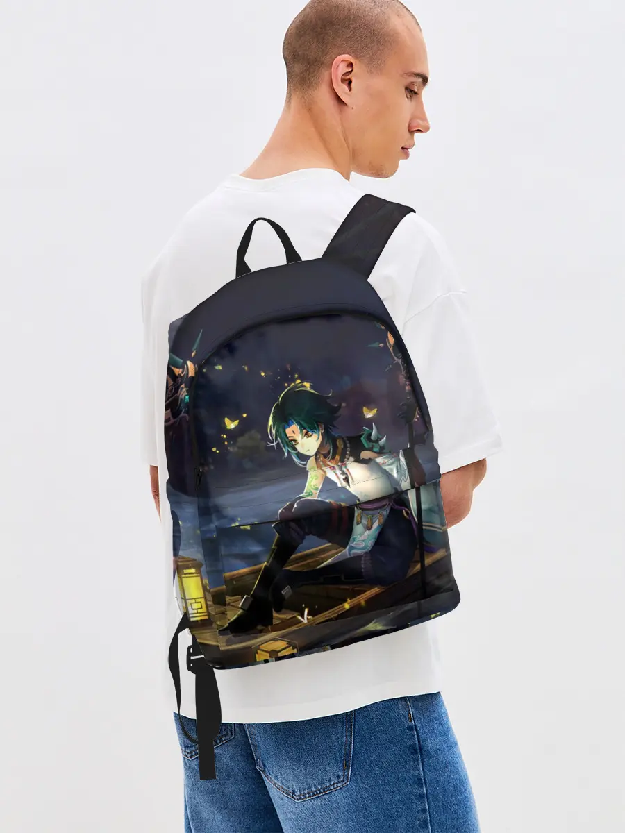 Рюкзак джинсовый / Сяо | Xiao | Genshin Impact