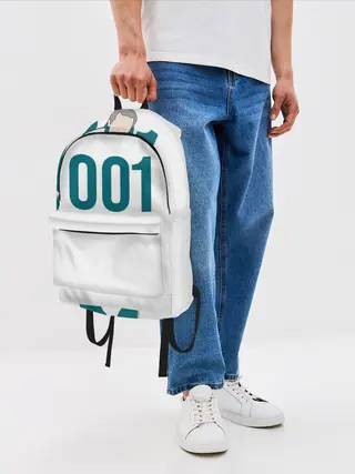 Рюкзак джинсовый / Squid game - О Иль Нам 001